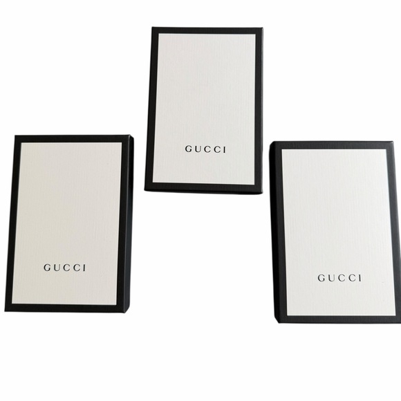 Gucci Other - GUCCI 5x7 inch Boxes - Set of 3 - Display or Gift Boxes NEW Black and White